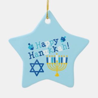 Happy Hanukkah Keramisch Ornament