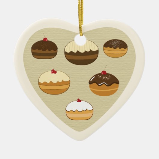 Happy Hanukkah Keramisch Ornament (Voorkant)