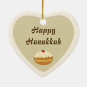 Happy Hanukkah Keramisch Ornament (Achterkant)
