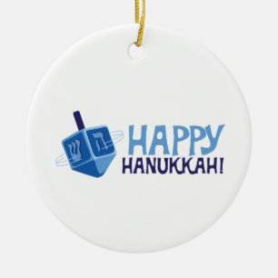 Happy Hanukkah Keramisch Ornament