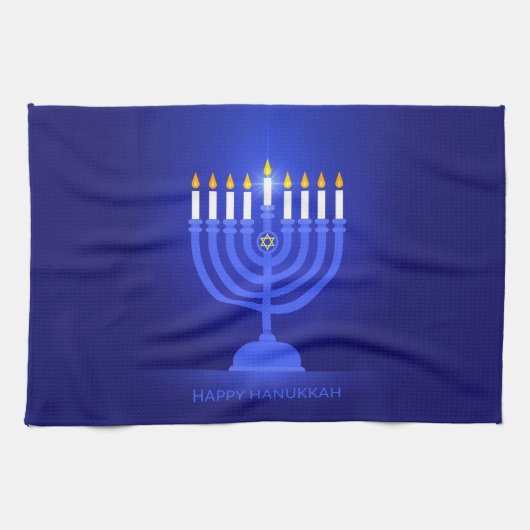Happy Hanukkah Kitchen Towel Theedoek (Horizontaal)