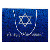 Happy Hanukkah! Large Cadeautasje (Achterkant)