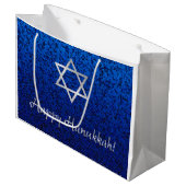 Happy Hanukkah! Large Cadeautasje (Voorkant Gekanteld)