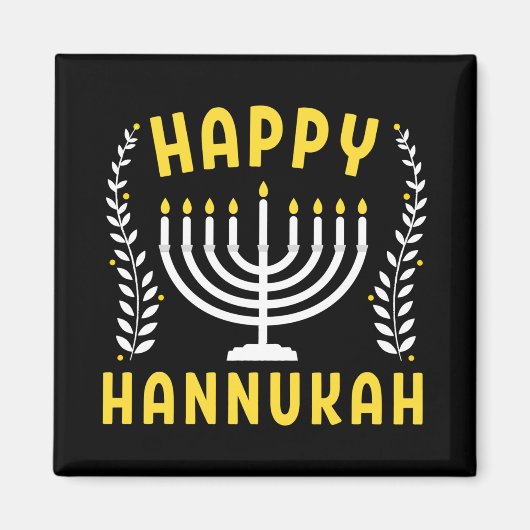 Happy Hanukkah Magneet (Voorkant)