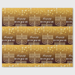 Happy Hanukkah Menorah Cadeaupapier