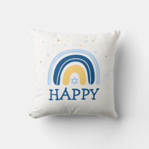 Happy Hanukkah Menorah Rainbow Sierkussen