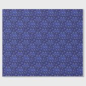 Happy Hanukkah (mousserend blauw) - Verpakkingspap Cadeaupapier (Vlak)