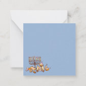 Happy Hanukkah Notitiekaartje (Achterkant)