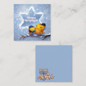 Happy Hanukkah Notitiekaartje (Voorkant / Achterkant)
