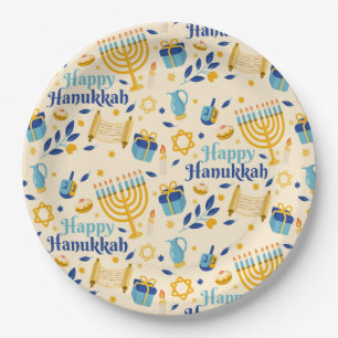 Happy Hanukkah Paper-Bord Papieren Bordje