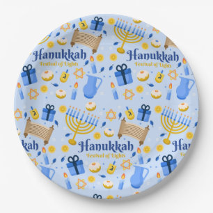 Happy Hanukkah Paper-Bord Papieren Bordje