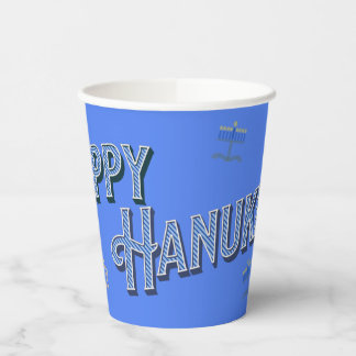 Happy Hanukkah Paper Cup Papieren Bekers