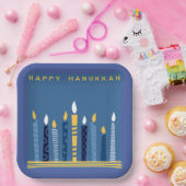Happy Hanukkah Papieren Bordje (Feest)