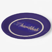 Happy Hanukkah Papieren Bordje (Gekanteld)