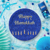 Happy Hanukkah Papieren Bordje (Feest)