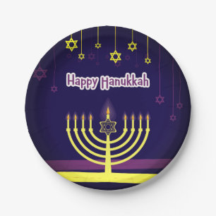 Happy Hanukkah Papieren Bordje