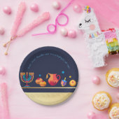 Happy Hanukkah Party Mooie Decoratie Papieren Bordje (Feest)