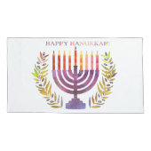 Happy Hanukkah Pillowcases Kussensloop (Achterkant-Links)