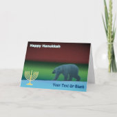 Happy Hanukkah - Polar Lights Polar Beer Feestdagen Kaart (Voorkant)