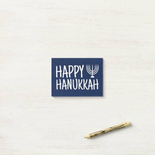 Happy Hanukkah Post-it® Notes (Op bureau)