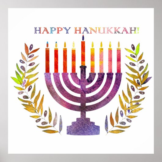 Happy Hanukkah Poster (Voorkant)