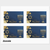 Happy Hanukkah Rechthoekige Sticker (Vel)