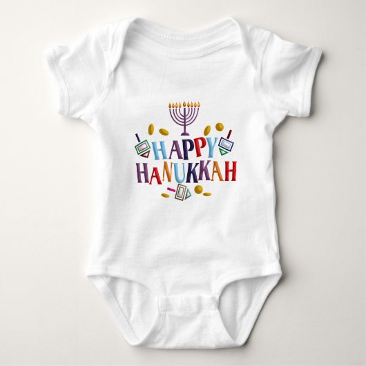 Happy Hanukkah Romper (Voorkant)
