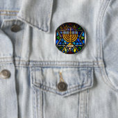 HAPPY HANUKKAH RONDE BUTTON 5,7 CM (In situ)
