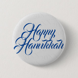 Happy Hanukkah Ronde Button 5,7 Cm