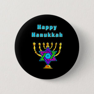 Happy Hanukkah Ronde Button 5,7 Cm