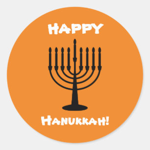 Happy Hanukkah Ronde Sticker