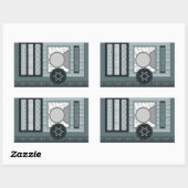 happy hanukkah ( scrapbook ) rechthoekige sticker (Vel)