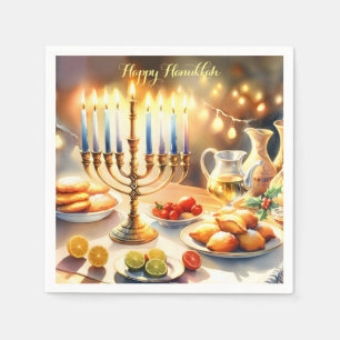 Happy Hanukkah Servet