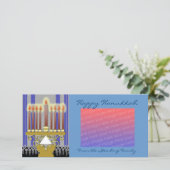 Happy Hanukkah sjabloon (Staand voorkant)