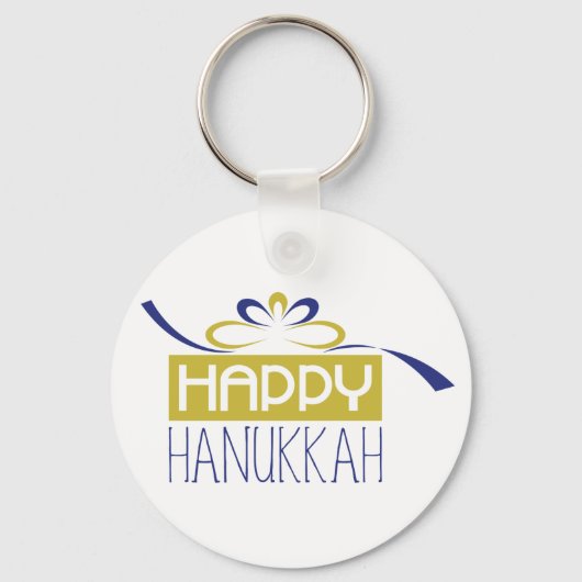 Happy Hanukkah Sleutelhanger (Voorkant)