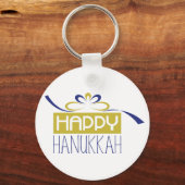 Happy Hanukkah Sleutelhanger (Voorkant)
