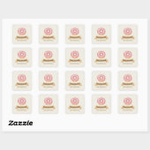 "Happy Hanukkah" Smiling Donut Stickers (Feuille)