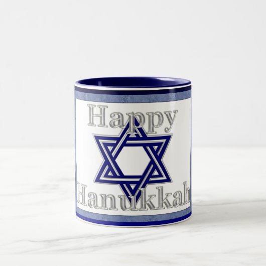 Happy Hanukkah Star van David Coffee/Tea Mok (Center)