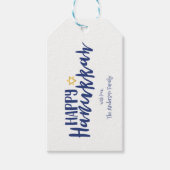 Happy Hanukkah Star van David Holiday Gift Labels Cadeaulabel (Voorkant)