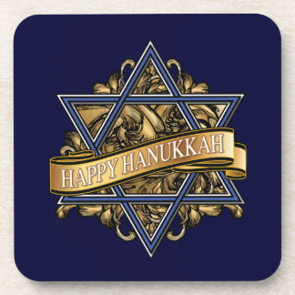 Happy Hanukkah Star van David Onderzetter