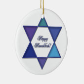 Happy Hanukkah Star van David Ornament (Rechts)