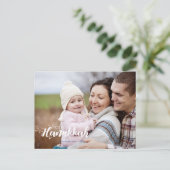 Happy Hanukkah Star van David Photo Briefkaarten (Staand voorkant)