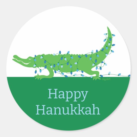Happy Hanukkah Sticker (Voorkant)