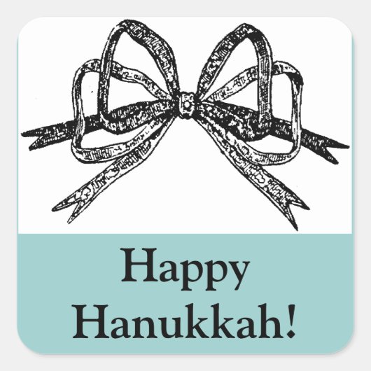 Happy Hanukkah-stickers Vierkante Sticker (Voorkant)