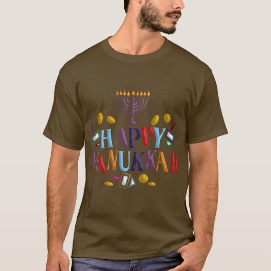 Happy Hanukkah T-shirt (Voorkant)