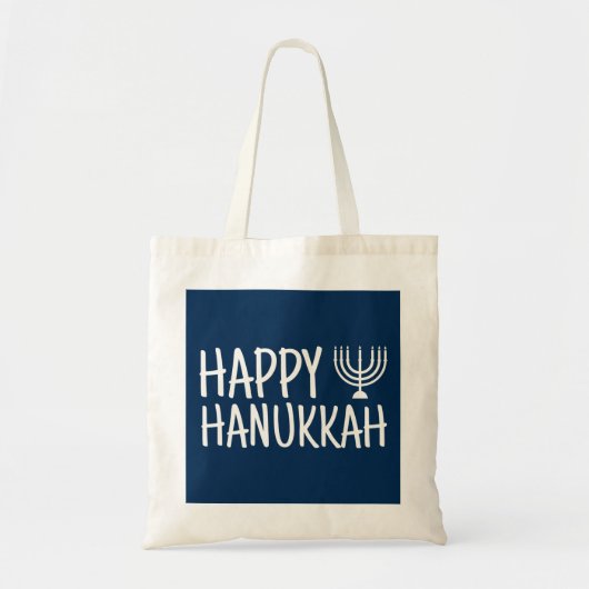 Happy Hanukkah Tote Bag (Voorkant)