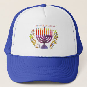 Happy Hanukkah Trucker Hat Pet