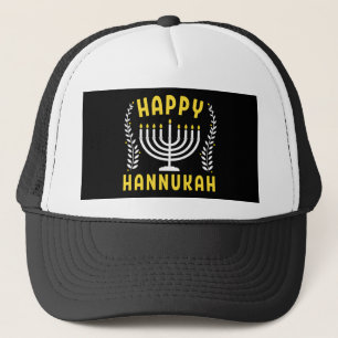 Happy Hanukkah Trucker Pet