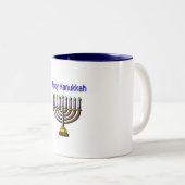 Happy Hanukkah Tweekleurige Koffiemok (Voorkant rechts)