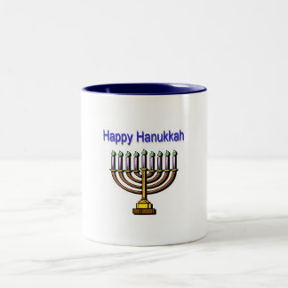 Happy Hanukkah Tweekleurige Koffiemok